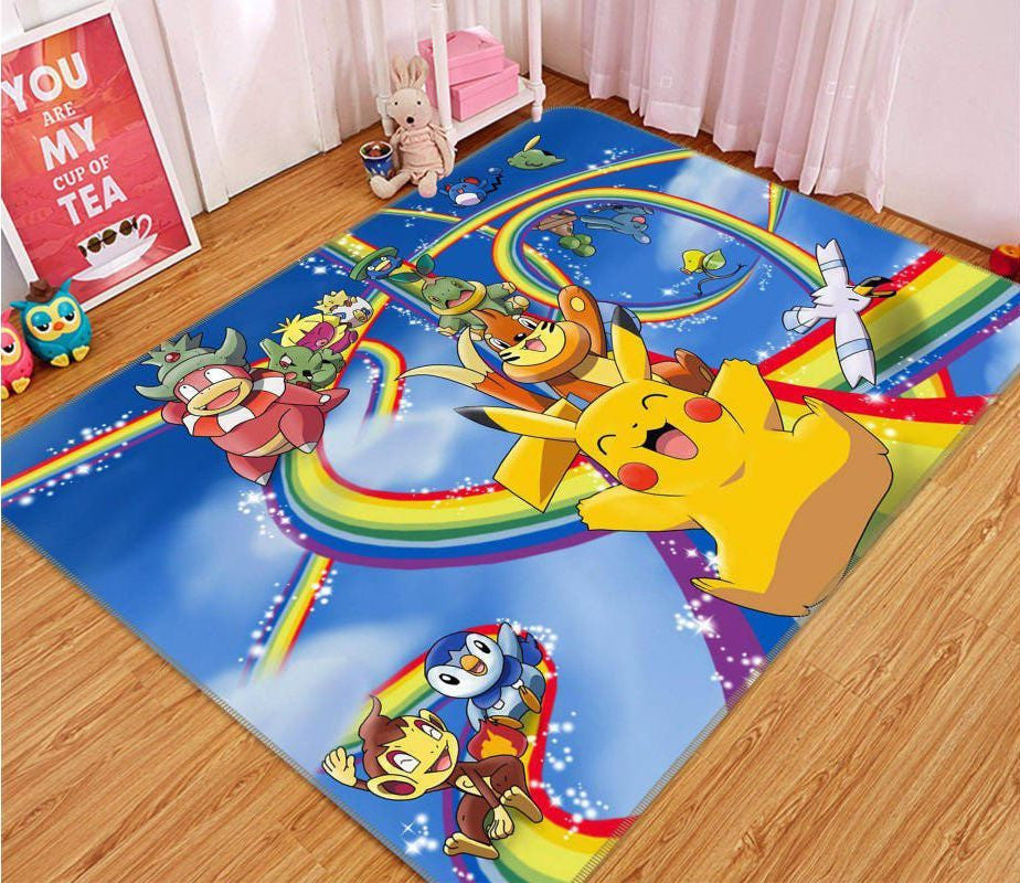 Pokémon Anime 18 Teppich, Teppiche - Outdoor Teppich, Teppich Wohnzimmer, Küchenteppich, Kinderzimmer, Modern