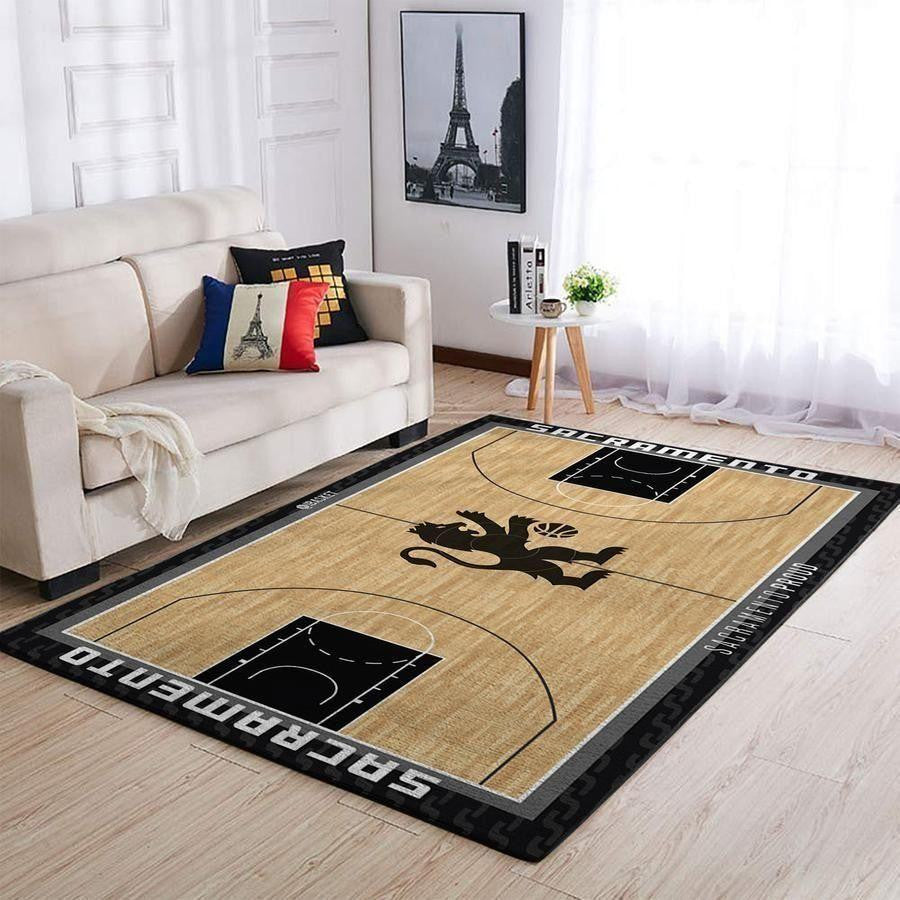 Sacramento Kings Area NBA-Basketballteam Logo004 Teppich, Teppiche - Outdoor Teppich, Teppich Wohnzimmer, Küchenteppich, Kinderzimmer, Modern