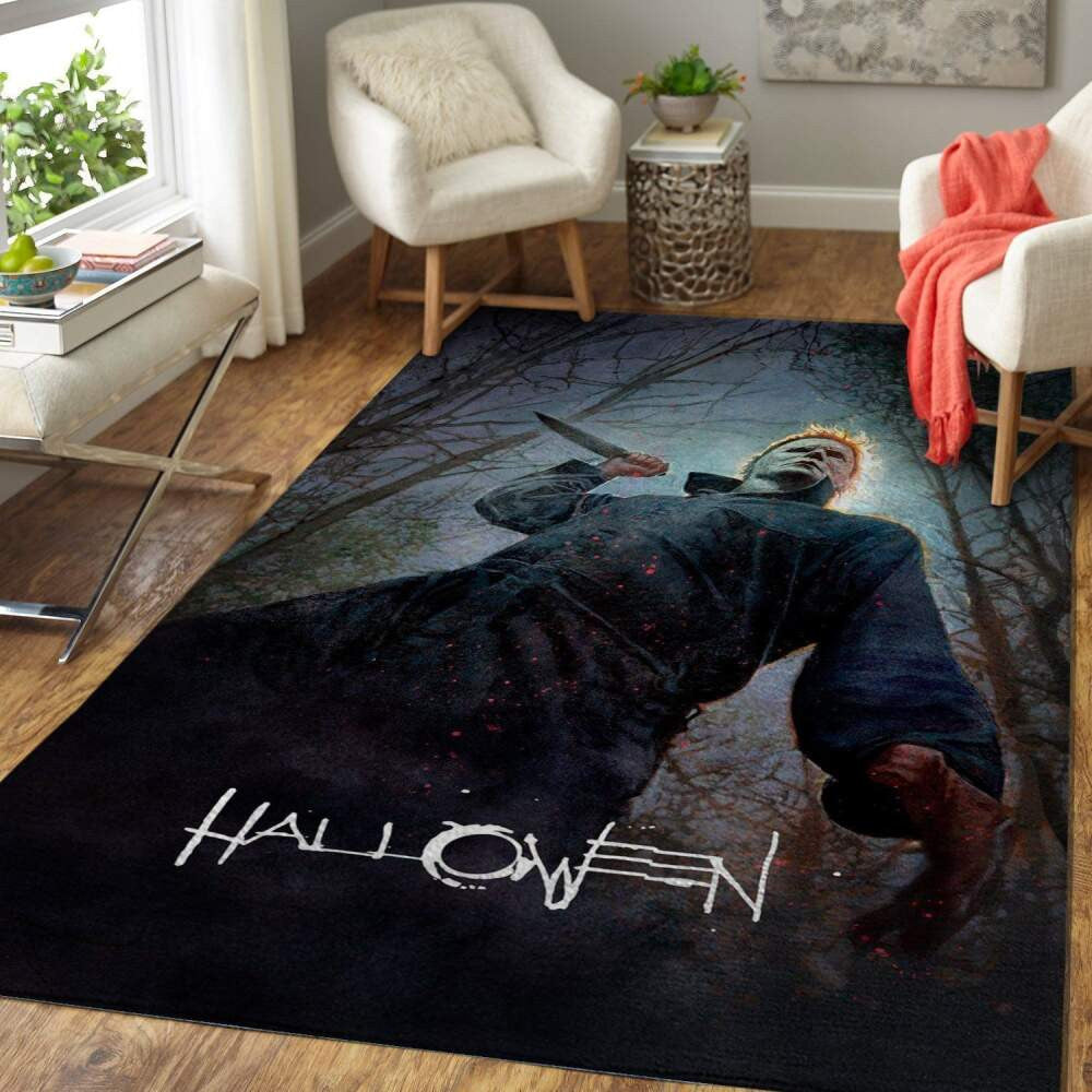 Michael Myers Area Halloween-Dekor-Schlafzimmer Teppich, Teppiche - Outdoor Teppich, Teppich Wohnzimmer, Küchenteppich, Kinderzimmer, Modern