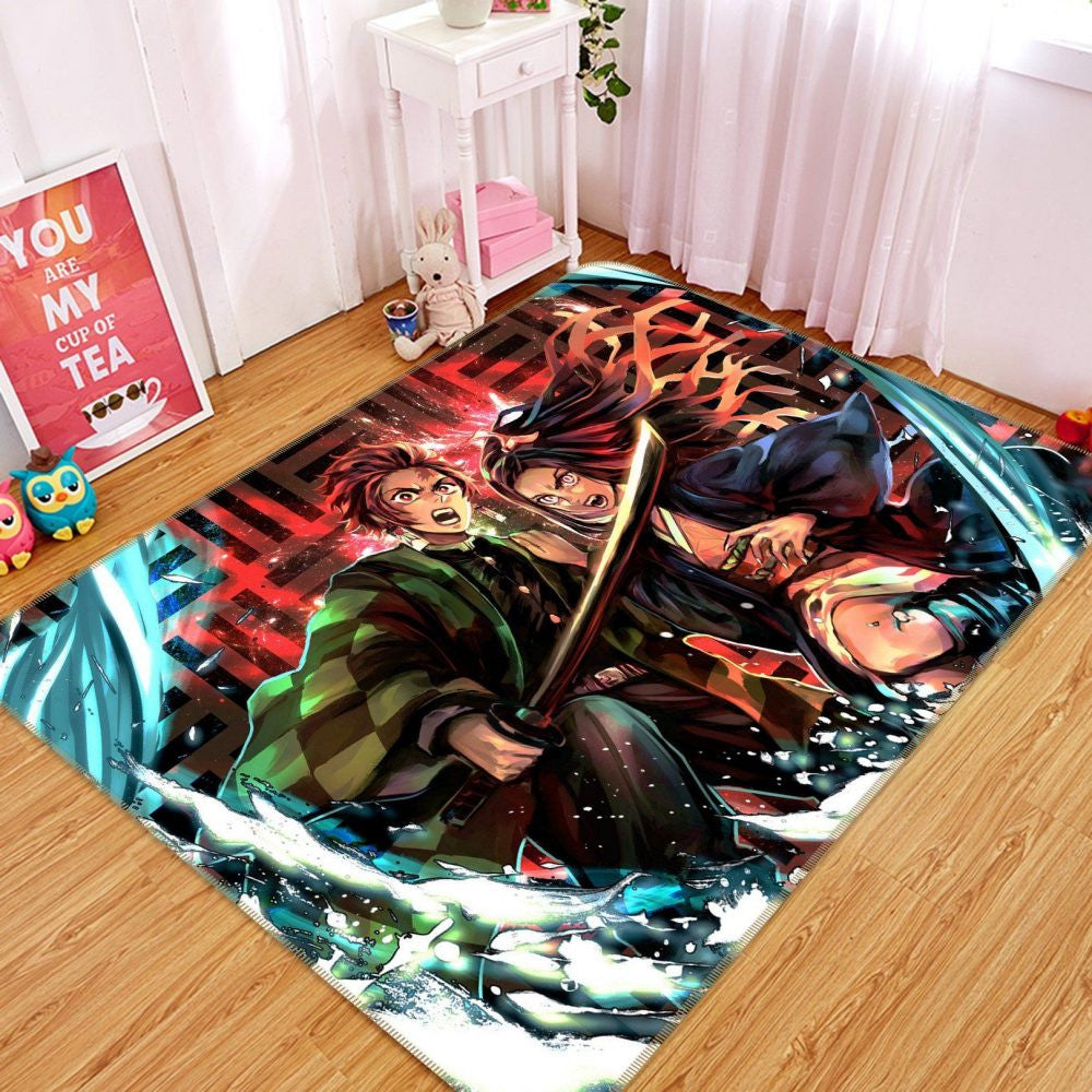 Kimetsu No Yaiba Anime 3 Teppich, Teppiche - Outdoor Teppich, Teppich Wohnzimmer, Küchenteppich, Kinderzimmer, Modern
