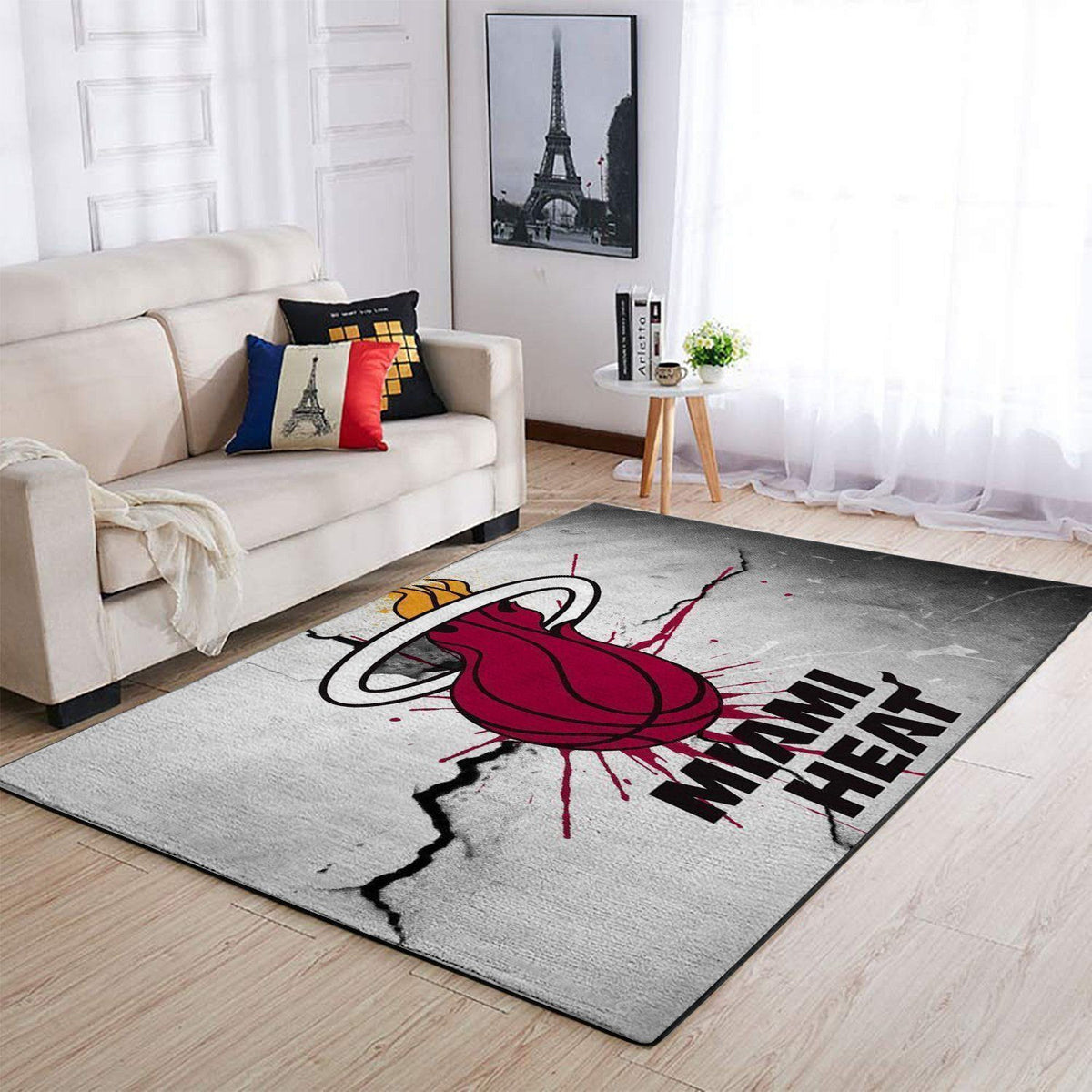 Miami Heat Area NBA-Basketballteam Logo010 Teppich, Teppiche - Outdoor Teppich, Teppich Wohnzimmer, Küchenteppich, Kinderzimmer, Modern
