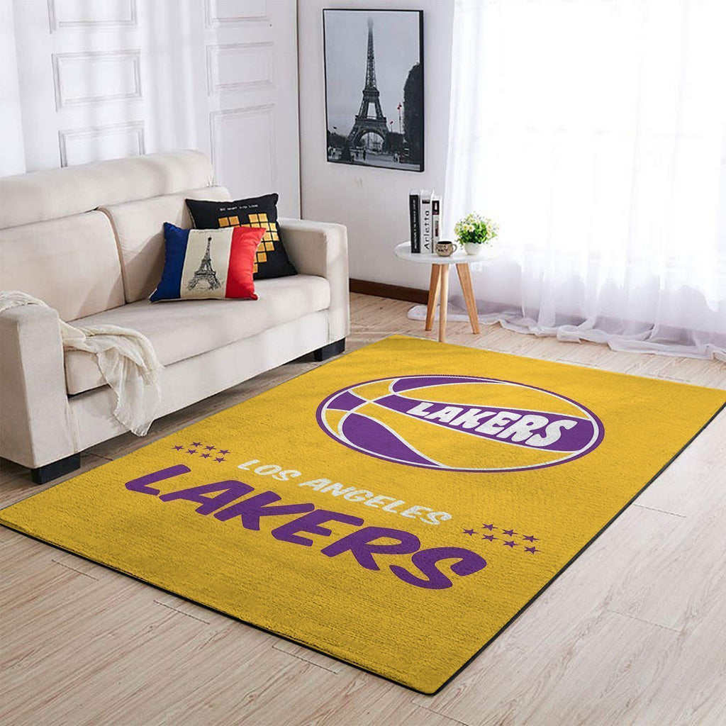 Los Angeles Lakers Bereich NBA-Basketballteam Logo034 Teppich, Teppiche - Outdoor Teppich, Teppich Wohnzimmer, Küchenteppich, Kinderzimmer, Modern