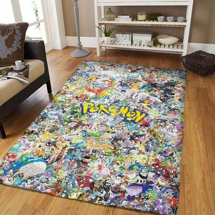 Pokemon Anime Movies Bereich Weihnachtsgeschenk001 Teppich, Teppiche - Outdoor Teppich, Teppich Wohnzimmer, Küchenteppich, Kinderzimmer, Modern