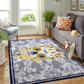 Memphis Grizzlies Nba Area Skull Flower Style Sports Teppich, Teppiche - Outdoor Teppich, Teppich Wohnzimmer, Küchenteppich, Kinderzimmer, Modern