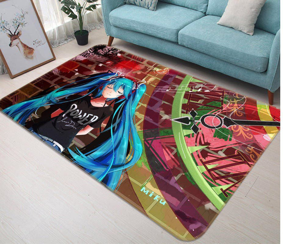 Hatsune Miku-Anime 65 Teppich, Teppiche - Outdoor Teppich, Teppich Wohnzimmer, Küchenteppich, Kinderzimmer, Modern