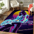 Slashwork Music Synthwave 80S für Fans Teppich, Teppiche - Outdoor Teppich, Teppich Wohnzimmer, Küchenteppich, Kinderzimmer, Modern