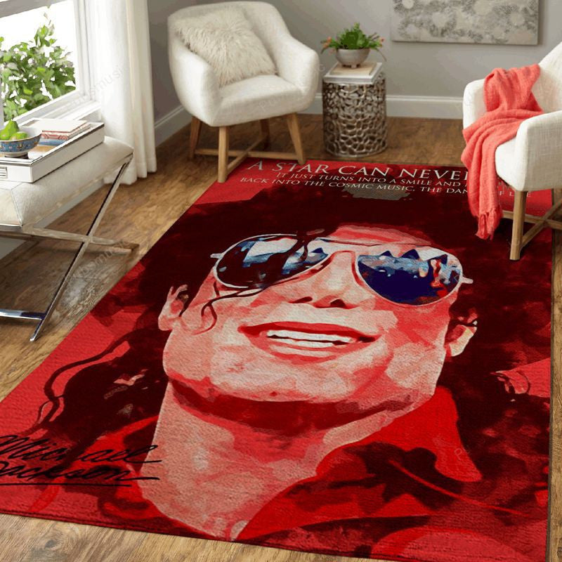 Michael Jackson Zitat Musikparade Teppich, Teppiche - Outdoor Teppich, Teppich Wohnzimmer, Küchenteppich, Kinderzimmer, Modern