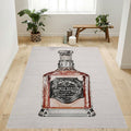 Jack Daniels Weinflasche Teppich, Teppiche - Outdoor Teppich, Teppich Wohnzimmer, Küchenteppich, Kinderzimmer, Modern