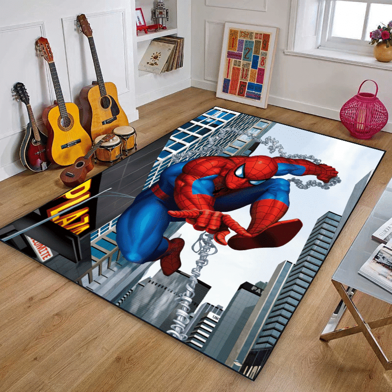 Spider-Man-Marvel 15 Teppich, Teppiche - Outdoor Teppich, Teppich Wohnzimmer, Küchenteppich, Kinderzimmer, Modern