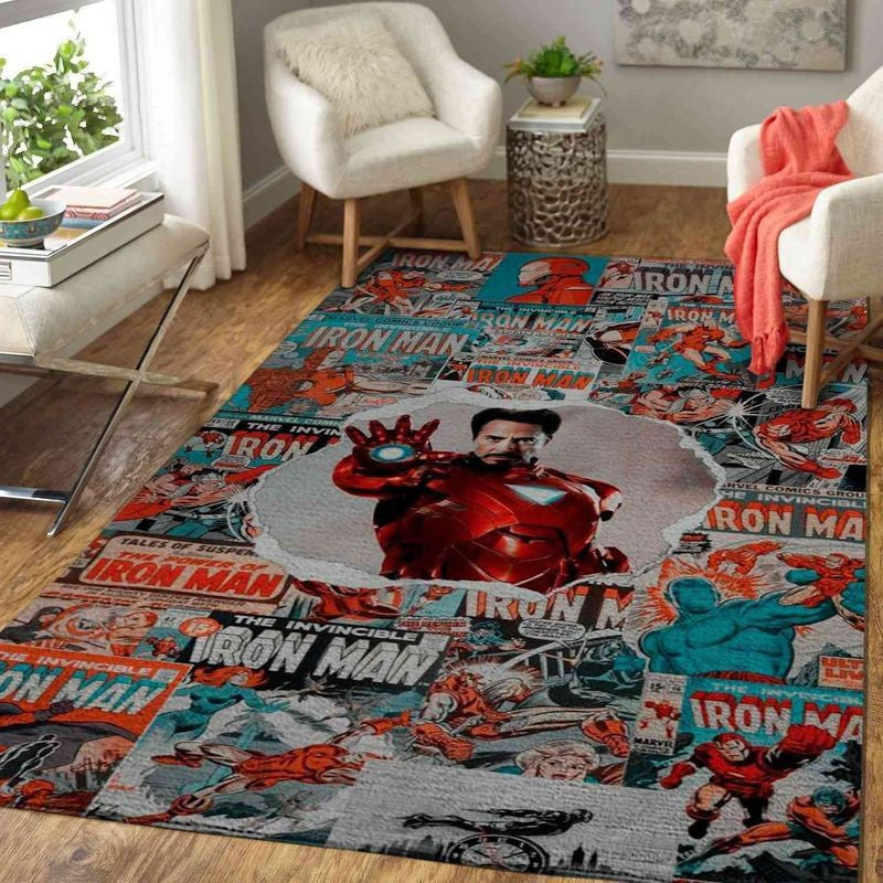 Ironman Marvel 11 Teppich, Teppiche - Outdoor Teppich, Teppich Wohnzimmer, Küchenteppich, Kinderzimmer, Modern