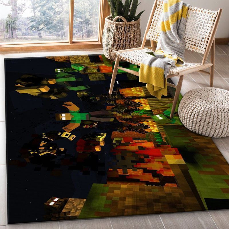 Minecraft13 Teppich, Teppiche - Outdoor Teppich, Teppich Wohnzimmer, Küchenteppich, Kinderzimmer, Modern