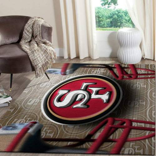 San Francisco 49Ers Area Nfl Football Team Logo003 Teppich, Teppiche - Outdoor Teppich, Teppich Wohnzimmer, Küchenteppich, Kinderzimmer, Modern