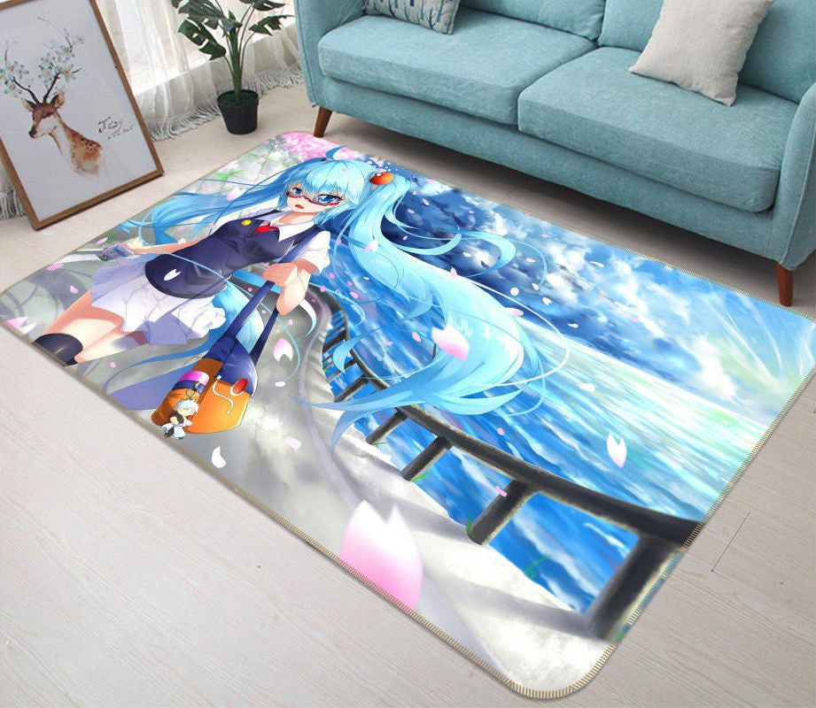 Hatsune Miku-Anime 75 Teppich, Teppiche - Outdoor Teppich, Teppich Wohnzimmer, Küchenteppich, Kinderzimmer, Modern