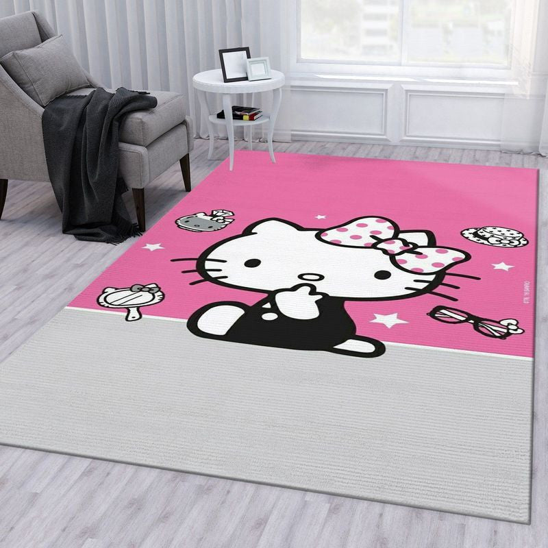 Hallo Kitty 20 Teppich, Teppiche - Outdoor Teppich, Teppich Wohnzimmer, Küchenteppich, Kinderzimmer, Modern
