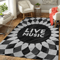 Live-Musikmuster für Fans Teppich, Teppiche - Outdoor Teppich, Teppich Wohnzimmer, Küchenteppich, Kinderzimmer, Modern