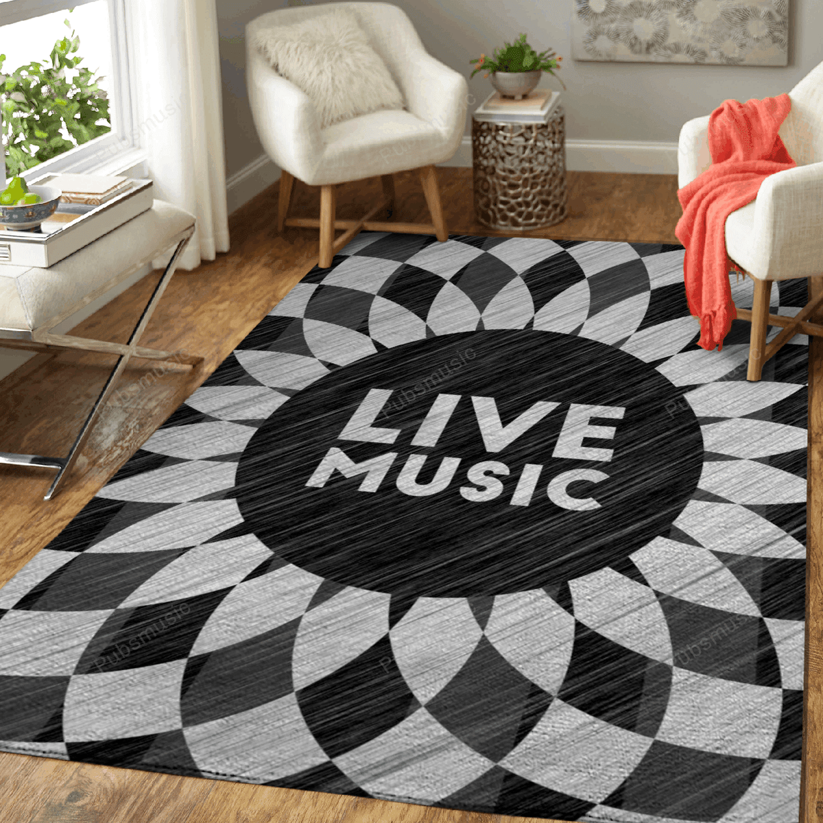 Live-Musikmuster für Fans Teppich, Teppiche - Outdoor Teppich, Teppich Wohnzimmer, Küchenteppich, Kinderzimmer, Modern