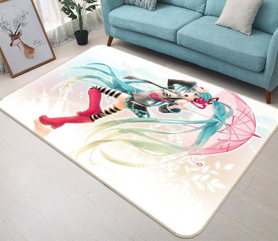 Hatsune Miku-Anime 77 Teppich, Teppiche - Outdoor Teppich, Teppich Wohnzimmer, Küchenteppich, Kinderzimmer, Modern
