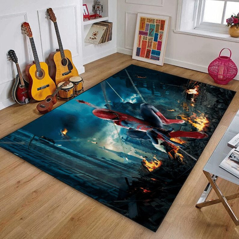 Spider-Man-Marvel 16 Teppich, Teppiche - Outdoor Teppich, Teppich Wohnzimmer, Küchenteppich, Kinderzimmer, Modern