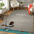 Kendrick Lamar Damn III Hiphop und Rap für Fans Teppich, Teppiche - Outdoor Teppich, Teppich Wohnzimmer, Küchenteppich, Kinderzimmer, Modern