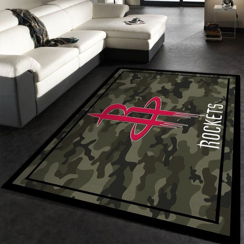 Houston Rockets NBA 4 Teppich, Teppiche - Outdoor Teppich, Teppich Wohnzimmer, Küchenteppich, Kinderzimmer, Modern