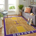Los Angeles Lakers Area NBA-Basketballteam Logo020 Teppich, Teppiche - Outdoor Teppich, Teppich Wohnzimmer, Küchenteppich, Kinderzimmer, Modern