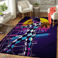 Allein leben Freddie Mwork Musik Synthwave 80S Teppich, Teppiche - Outdoor Teppich, Teppich Wohnzimmer, Küchenteppich, Kinderzimmer, Modern