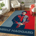 Merle Haggard Country-Musik Teppich, Teppiche - Outdoor Teppich, Teppich Wohnzimmer, Küchenteppich, Kinderzimmer, Modern