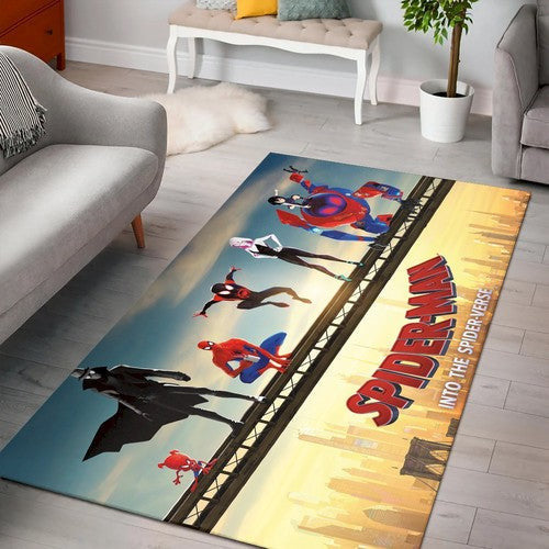 Spinnenvers Miles Morales Marvel V3 Teppich, Teppiche - Outdoor Teppich, Teppich Wohnzimmer, Küchenteppich, Kinderzimmer, Modern