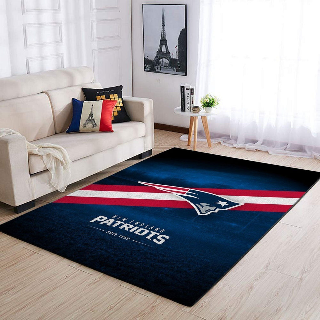New England Patriots Area NFL-Fußball Teppich, Teppiche - Outdoor Teppich, Teppich Wohnzimmer, Küchenteppich, Kinderzimmer, Modern