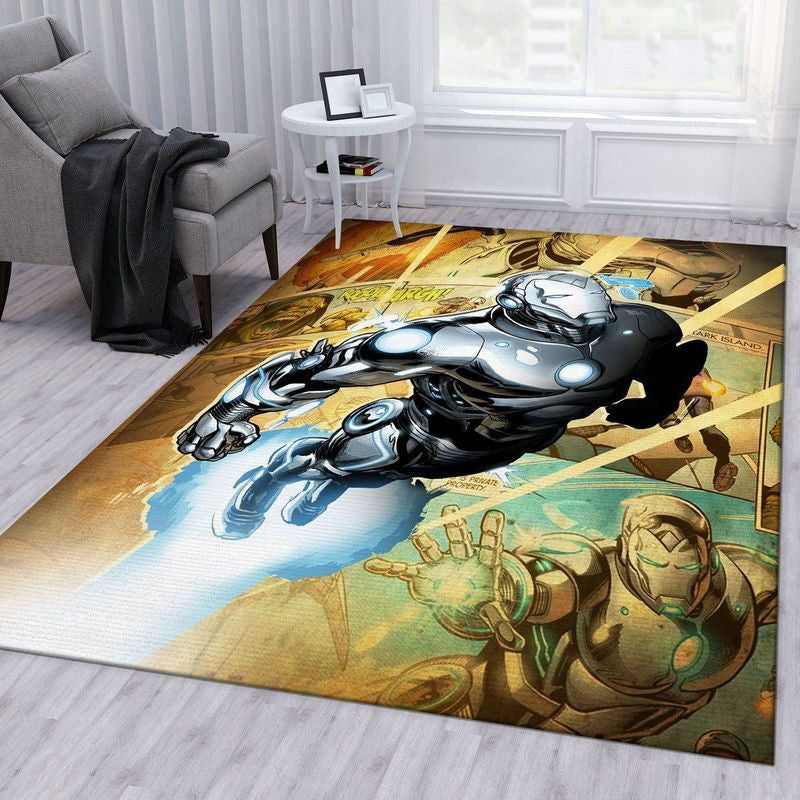 Marvel Comics überlegener Iron Man Teppich, Teppiche - Outdoor Teppich, Teppich Wohnzimmer, Küchenteppich, Kinderzimmer, Modern