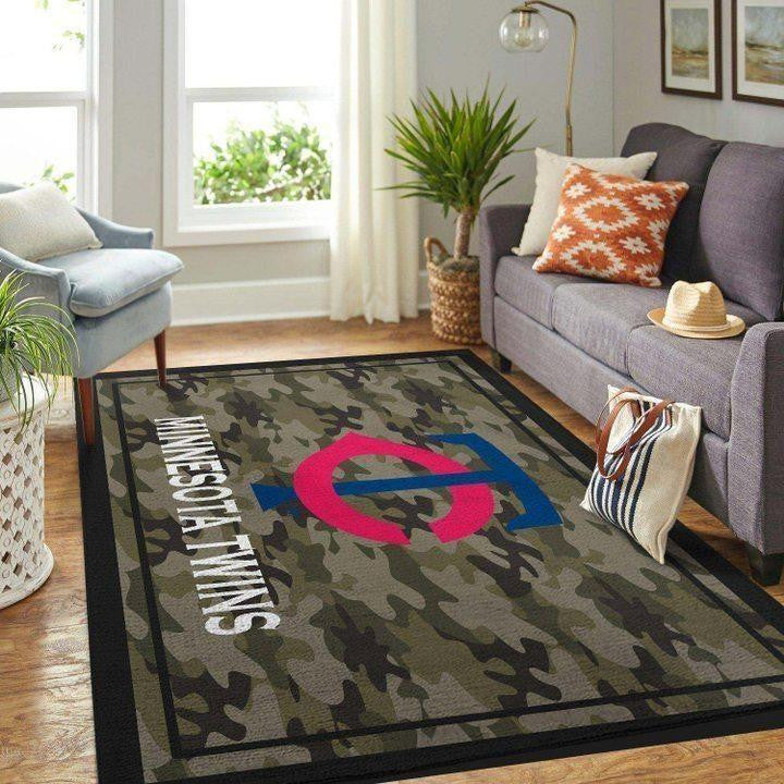 Minnesota Twins Mlb Baseballbereich Baseball003 Teppich, Teppiche - Outdoor Teppich, Teppich Wohnzimmer, Küchenteppich, Kinderzimmer, Modern