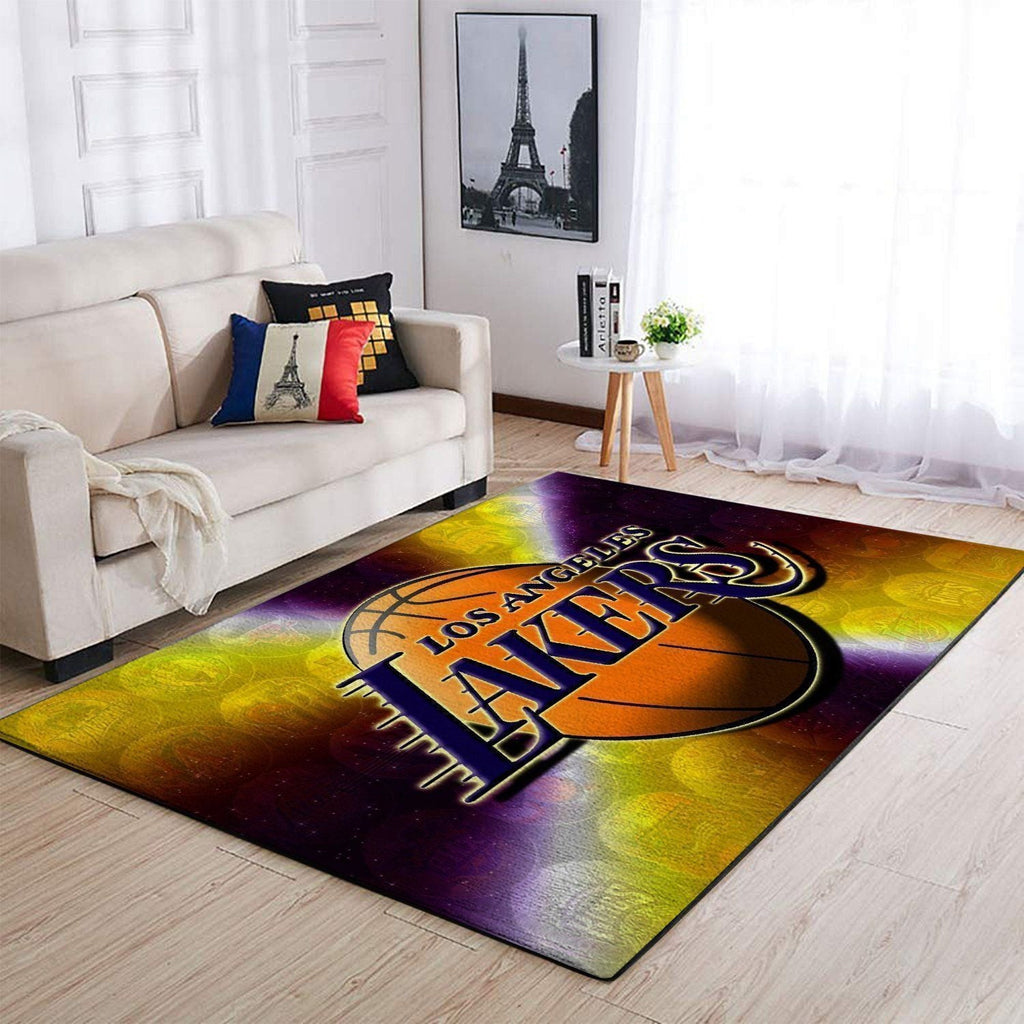 Los Angeles Lakers Bereich NBA-Basketballteam Logo006 Teppich, Teppiche - Outdoor Teppich, Teppich Wohnzimmer, Küchenteppich, Kinderzimmer, Modern