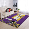 Minnesota Vikings Area Nfl Team-Logo Teppich, Teppiche - Outdoor Teppich, Teppich Wohnzimmer, Küchenteppich, Kinderzimmer, Modern