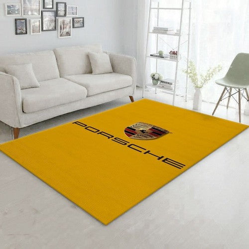 Porsche Logo Ver9 Bereich für Weihnachten Schlafzimmer Weihnachtsgeschenk uns Teppich, Teppiche - Outdoor Teppich, Teppich Wohnzimmer, Küchenteppich, Kinderzimmer, Modern