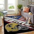 New Orleans Saints Nfl Area Team Logo Sport im amerikanischen Flaggenstil Teppich, Teppiche - Outdoor Teppich, Teppich Wohnzimmer, Küchenteppich, Kinderzimmer, Modern