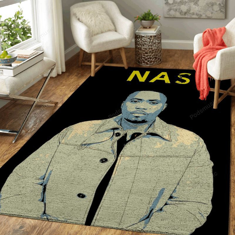 Nas-Rap-Musik Ii Teppich, Teppiche - Outdoor Teppich, Teppich Wohnzimmer, Küchenteppich, Kinderzimmer, Modern
