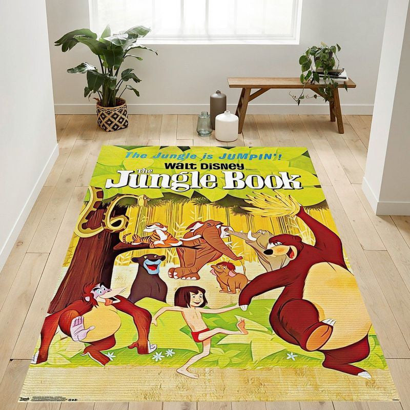 Disney Das Dschungelbuch Teppich, Teppiche - Outdoor Teppich, Teppich Wohnzimmer, Küchenteppich, Kinderzimmer, Modern