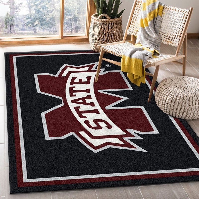 College Spirit Mississippi Staatssport Teppich, Teppiche - Outdoor Teppich, Teppich Wohnzimmer, Küchenteppich, Kinderzimmer, Modern