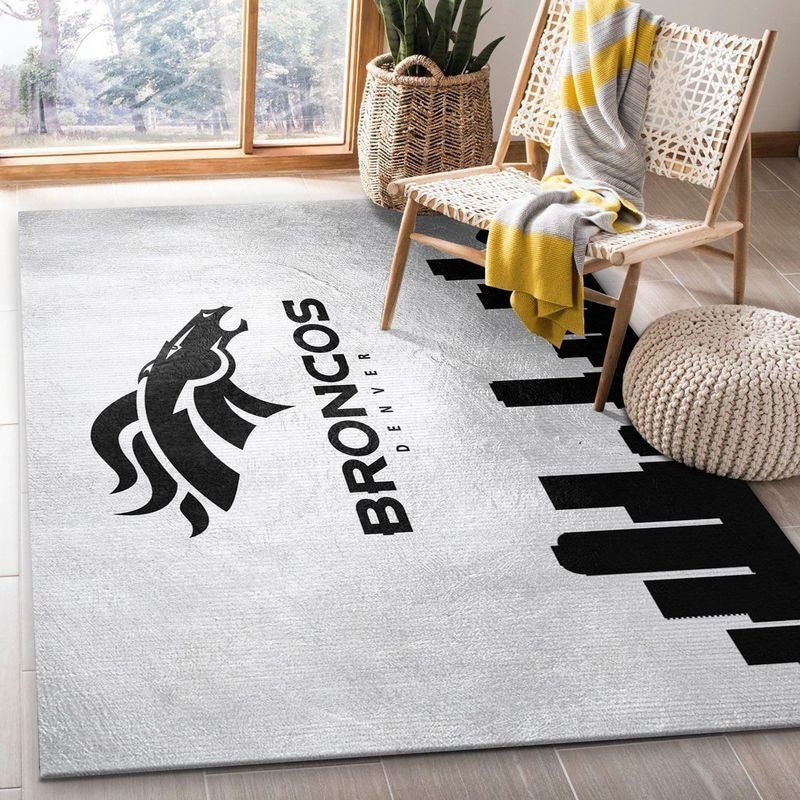 Denver Broncos NFL 28 Teppich, Teppiche - Outdoor Teppich, Teppich Wohnzimmer, Küchenteppich, Kinderzimmer, Modern
