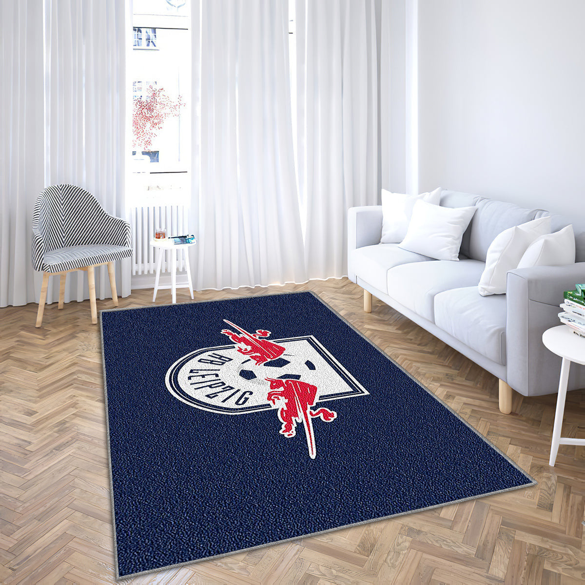 Fußball Teppich, Teppiche - RB Leipzig Outdoor Teppich, Fußball Teppich Wohnzimmer, Küchenteppich, Kinderzimmer, Modern