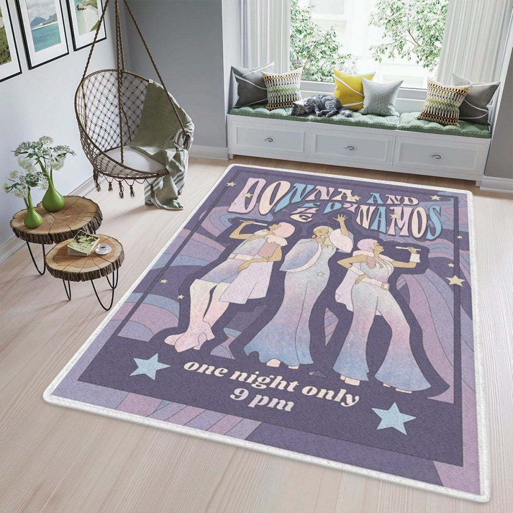 Donna And The Dynamos Konzertplakat Weihnachtsgeschenke Loverdonna And The Dynamos Teppich, Teppiche - Outdoor Teppich, Teppich Wohnzimmer, Küchenteppich, Kinderzimmer, Modern