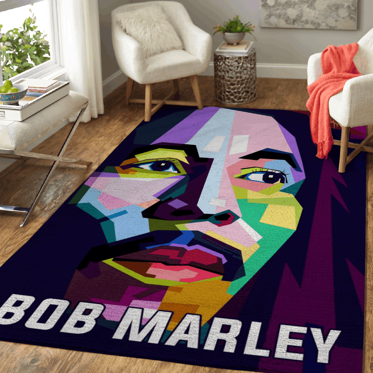 Bob Marley Music Musicwork für Fans (1) Teppich, Teppiche - Outdoor Teppich, Teppich Wohnzimmer, Küchenteppich, Kinderzimmer, Modern
