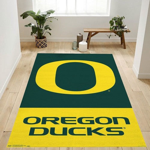 Collegiate University of Oregon Ducks Logo Schlafzimmer uns Geschenk Dez Teppich, Teppiche - Outdoor Teppich, Teppich Wohnzimmer, Küchenteppich, Kinderzimmer, Modern