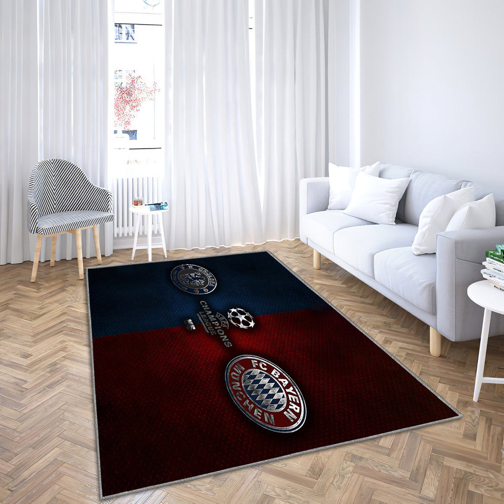 FC Chelsea gegen Bayern München Teppich, Teppiche - UEFA Champions League Outdoor Teppich, Teppich Wohnzimmer, Küchenteppich, Kinderzimmer, Modern