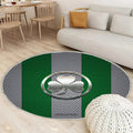 Spvgg Greuther Fürth Teppich Rund, Teppiche - Deutscher Fußballverein Outdoor Teppich Rund, Metall Emblem Teppich Wohnzimmer, Carpet, Rug