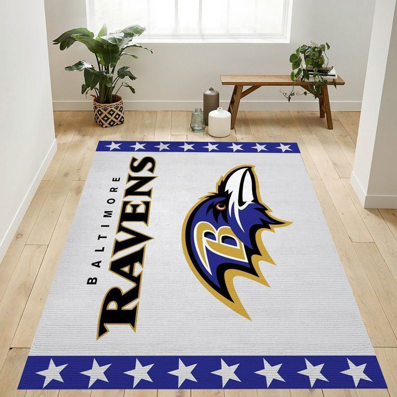 Baltimore Ravens NFL 9 Teppich, Teppiche - Outdoor Teppich, Teppich Wohnzimmer, Küchenteppich, Kinderzimmer, Modern