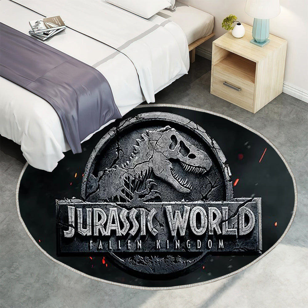 Teaser zu Jurassic World: Das gefallene Königreich Teppich Rund, Teppiche - Outdoor Teppich Rund, Teppich Wohnzimmer, Carpet, Rug