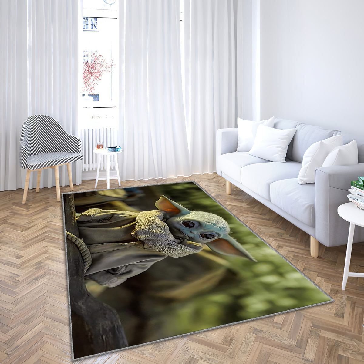 Star Wars Baby Yoda 2 Teppich, Teppiche - Outdoor Teppich, Teppich Wohnzimmer, Küchenteppich, Kinderzimmer, Modern