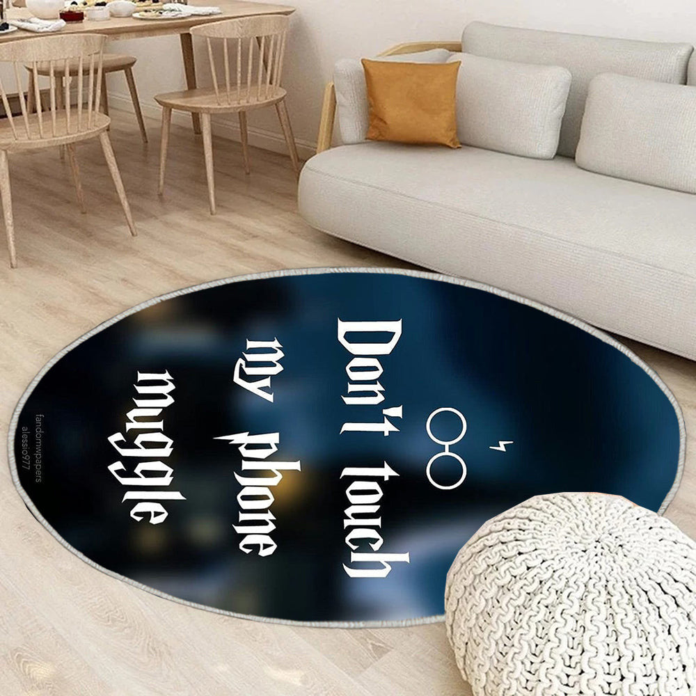 Harry Potter Teppich Rund, Teppiche - Bildschirm sperren Outdoor Teppich Rund, komisch Teppich Wohnzimmer, Carpet, Rug