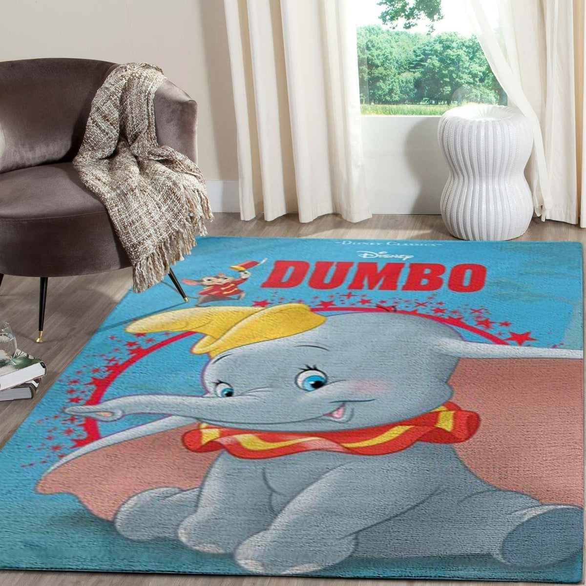 Dumbo-Bereich Disney Fn091206 Teppich, Teppiche - Outdoor Teppich, Teppich Wohnzimmer, Küchenteppich, Kinderzimmer, Modern